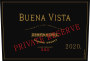 Buena Vista Private Reserve Zinfandel 2020 Front Label
