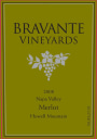 Bravante Vineyards Merlot 2008  Front Label