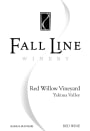 Fall Line Winery Red Willow Vineyard 2013 Front Label