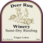 Deer Run Winery Semi Dry Riesling 2008 Front Label