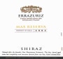 Errazuriz Max Reserva Syrah 2004  Front Label