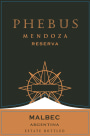 Phebus Reserva Malbec 2016  Front Label
