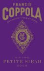 Francis Ford Coppola Diamond Collection Plum Label Petite Sirah 2008  Front Label