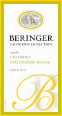 Beringer California Collection Sauvignon Blanc 2008 Front Label