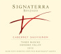 Benziger Signaterra Three Blocks Cabernet Sauvignon 2013  Front Label
