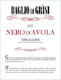 Baglio di Grisi Nero d'Avola 2015 Front Label
