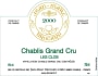 Brocard Chablis Les Clos Grand Cru 2000  Front Label