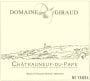 Domaine Giraud Chateauneuf du Pape 2018  Front Label