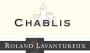 Roland Lavantureux Chablis (375ML half-bottle) 2021  Front Label