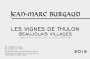 Jean-Marc Burgaud Beaujolais Villages Vignes de Thulon 2016  Front Label