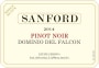 Sanford Dominio Del Falcon Pinot Noir 2014  Front Label