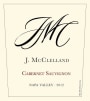 J. McClelland Cabernet Sauvignon 2012 Front Label