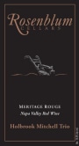 Rosenblum Cellars Holbrook Mitchell Trio Meritage 2004  Front Label