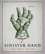 Owen Roe Sinister Hand 2006  Front Label