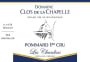 Domaine Clos de la Chapelle Pommard Les Chanlins Premier Cru  2015  Front Label