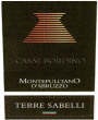 Casalbordino Montepulciano d'Abruzzo Terre Sabelli 2016  Front Label