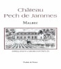 Georges Vigouroux Chateau Pech de Jammes Malbec 2012  Front Label