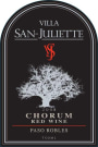 Villa San-Juliette Chorum 2008 Front Label