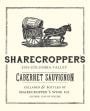 Sharecropper's  Cabernet Sauvignon 2016  Front Label