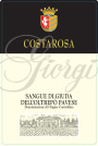 Costarosa Sangue di Giuda Dell'Oltrepo Pavese 2016  Front Label