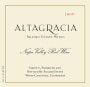 Araujo Altagracia 2008  Front Label