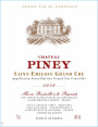 Chateau Piney Saint Emilion Grand Cru 2010  Front Label