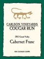 Carlson Vineyards Cougar Run Cabernet Franc 2012 Front Label