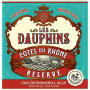 Cellier des Dauphins Les Dauphins Cotes du Rhone Rouge 2022  Front Label