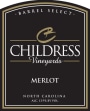 Childress Winery & Vineyards Merlot 2013  Front Label