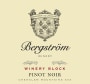 Bergstrom Winery Block Pinot Noir 2009  Front Label