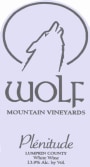Wolf Mountain Vineyards & Winery Plenitude 2014 Front Label