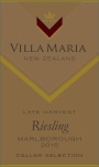 Villa Maria Cellar Selection Late Harvest Riesling 2015  Front Label