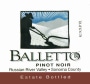 Balletto Winery Russian River Valley Estate Pinot Noir 2006  Front Label