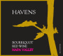 Havens Bourriquot Red 2015  Front Label