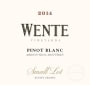 Wente Small Lot Pinot Blanc 2014  Front Label