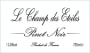 Le Chai au Quai Le Champ des Etoiles Pinot Noir 2020  Front Label
