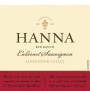 Hanna Alexander Valley Cabernet Sauvignon 2011  Front Label