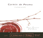 Concha y Toro Carmin de Peumo Carmenere 2012 Front Label