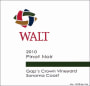 Walt Gap's Crown Pinot Noir 2010  Front Label