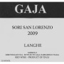 Gaja Sori San Lorenzo (3 Liter Bottle) 2009  Front Label