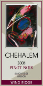 Chehalem Wind Ridge Pinot Noir 2008  Front Label