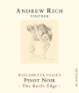 Andrew Rich The Knife Edge Pinot Noir 2010  Front Label