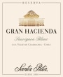 Santa Rita Gran Hacienda Reserva Sauvignon Blanc 2016  Front Label
