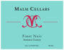 Malm Cellars Pinot Noir 2014  Front Label