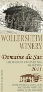 Wollersheim Winery Domaine du Sac 2011 Front Label