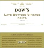 Dow's Master Late Bottled Vintage Port 2007  Front Label