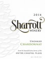 Sharrott Winery Unoaked Chardonnay 2014 Front Label