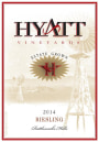 Hyatt Riesling 2014  Front Label