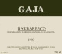 Gaja Barbaresco 1980  Front Label