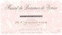 M. Chapoutier  Muscat de Beaumes de Venise 2009  Front Label